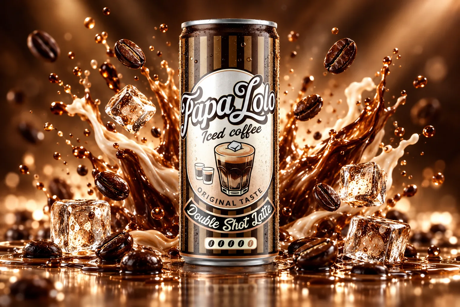 Papa Lolo Iced Coffee Double Shot Latte