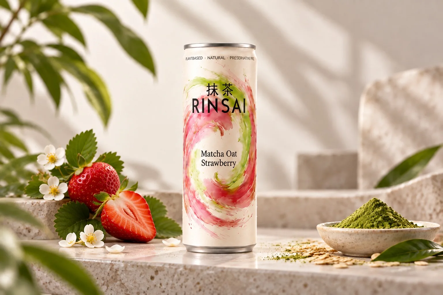 Rinsai Matcha Oat Strawberry